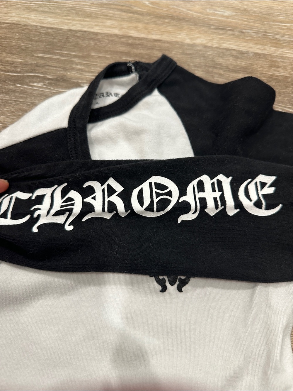 Chrome Hearts Black & White Long Sleeve Tee - Picture 4 of 10